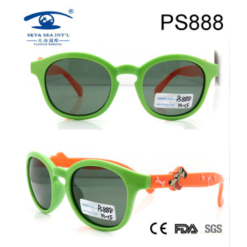 Customer Design Plastic Sunglasses, 2015 Fashion Round Shape Kids Roubber Sunglasses (PS888)